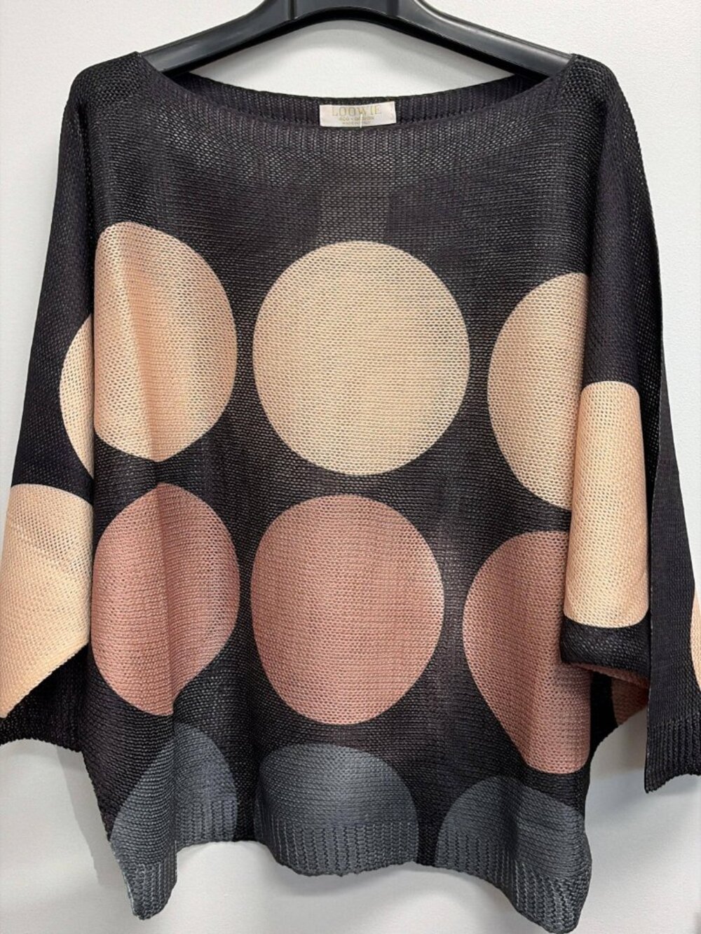 Loowie Bold Polka Dot Knit Sweater